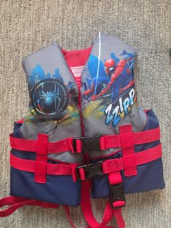 Kids spiderman life vest
