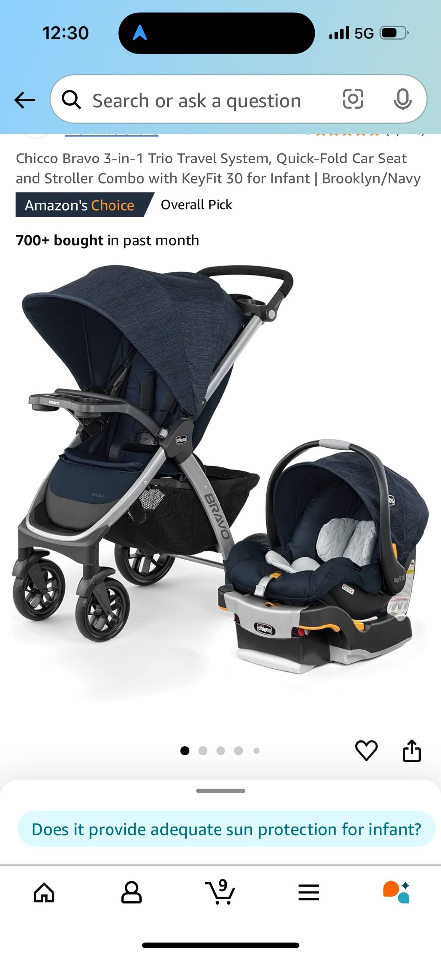 Chicco Bravo 3-in-1 Trio Travel System