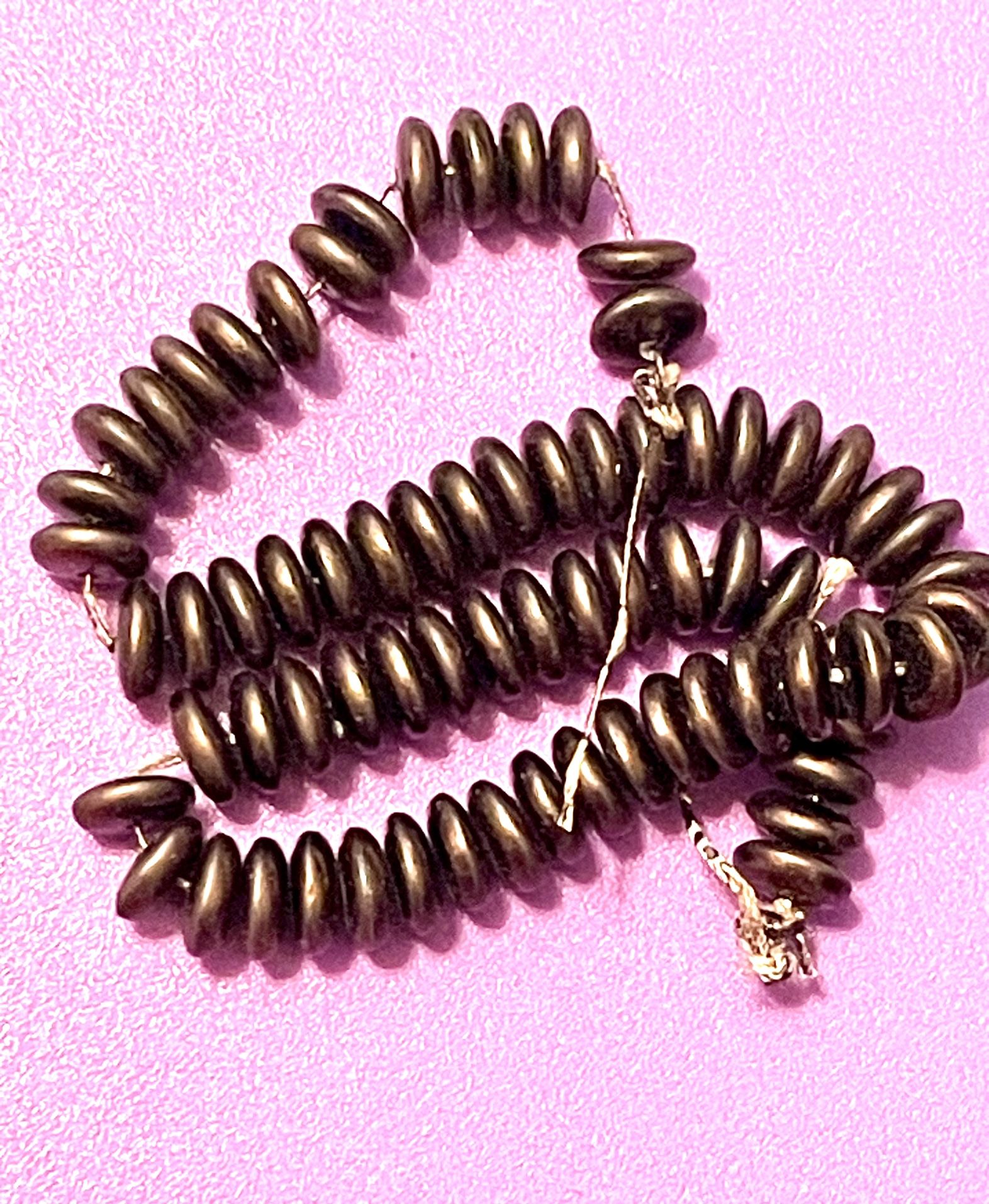 Strand Of 2x5mm Glass Beads