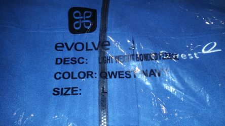 Light weight bonded fleece jacket