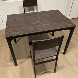 Dining Table With Two Chairs 
