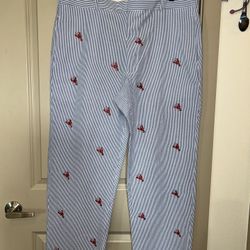 Murray’s Toggery Shop Embroidery Lobsters 🦞 Pants size 38x30 