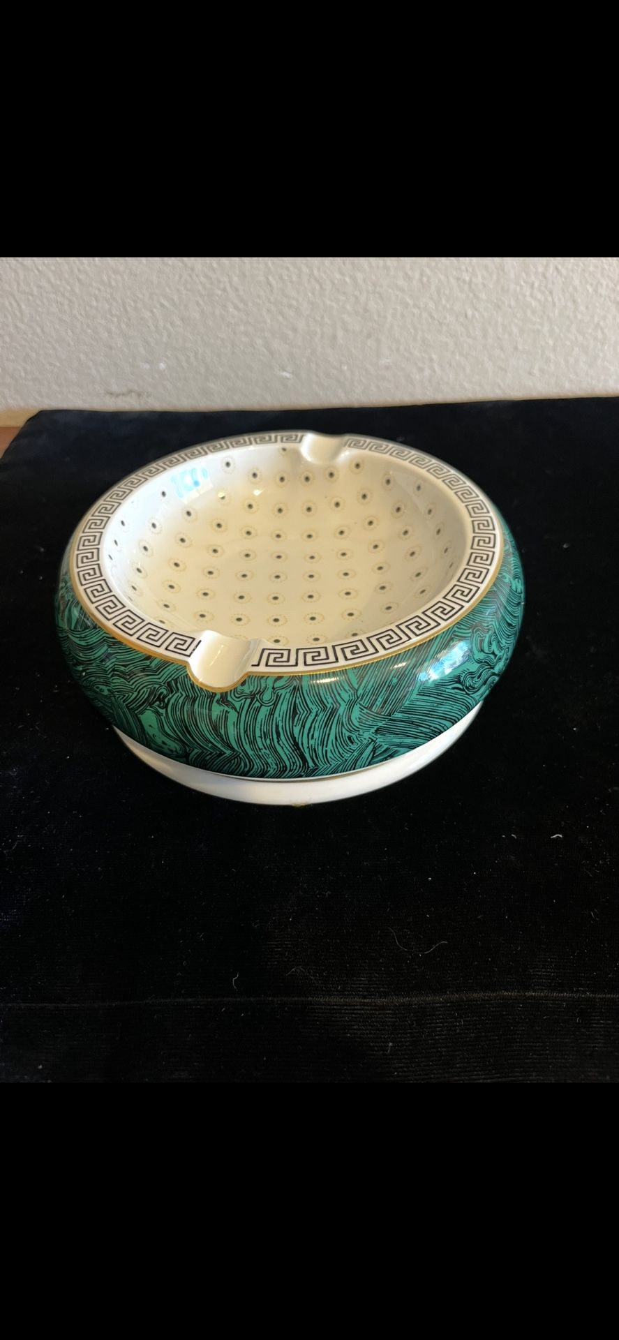 Designer Mangami Of Italy Porcelain Cigar Ashtray, Vintage Cigarette Cases