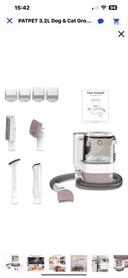 BRAND NEW 3.2L CAT & DOG  GROOMING VACUUM KIT