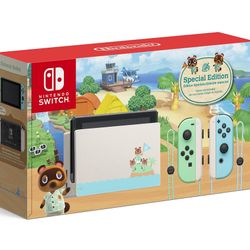 Nintendo switch animal crossing console