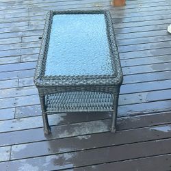 Rattan Patio side Table 
