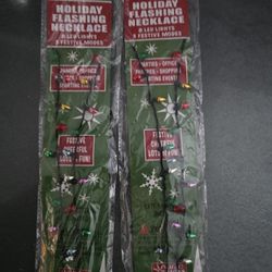 BRAND NEW light up Xmas necklaces