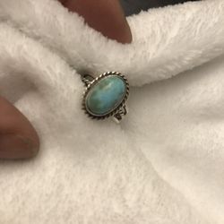 Silver Turquoise Ring 