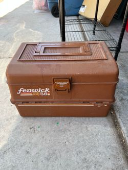 Vintage Fenwick Tackle Box 3.5 Wide Body. Comes With Everything In The Picture