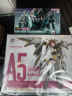 Bandai Rg miku rx 78-2 and Kotobikuya: Megami Device X Alice Gear Aegis Sugumi Kanagata bundle