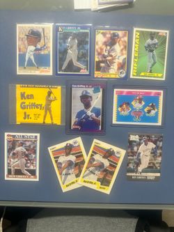 Ken Griffey Jr. Baseball 11 Card Lot - 1 Rated Rookie