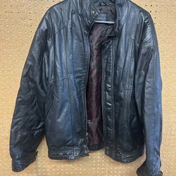 Vintage Leather Motorcycle Jacket 
