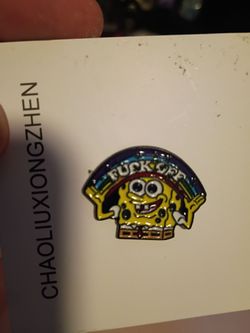 Metal SpongeBob Pin