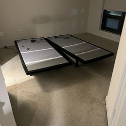 King size Dual Adjustable Bed Frame With 2 Remotes 