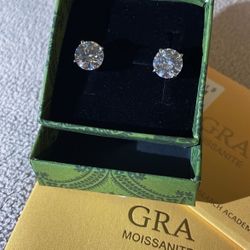 Moissanite 925 Sterling Silver Earrings
