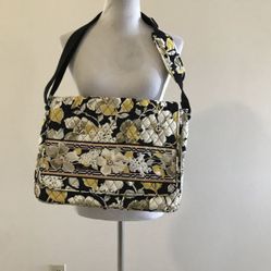 Vera Bradley “Dogwood” messenger/laptop bag - 16” x 12” x 4”, NWT.