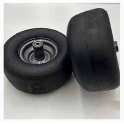 Bad Boy / Zero - Turn Mower Wheel Set of 2-11x6.00-5 Flat Free Dark Gray Wheel Assembly OEM 