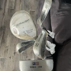 5 U.S Kids Golf Clubs