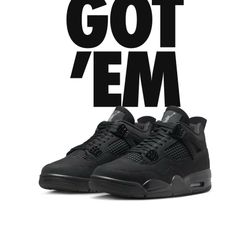 Jordan 4s Black cat Size 13