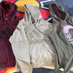 Adidas & North Face Hoodies 