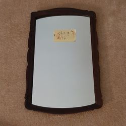 #156 Old Early 1900s Mirror Wood Frame 29 3/8 × 18