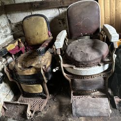 Antique Koken Barber Chairs