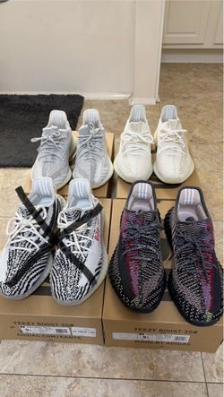 Adidas YEEZY 350 size 9.5 (ZEBRA, STATIC, BONE, YECHEIL)