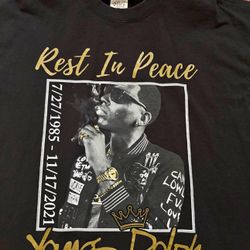 2XL Black Young Dolph Memorial T-shirt