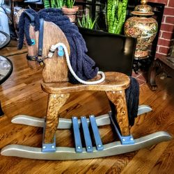 Newly Refurbished And Refinished Rocking Horse