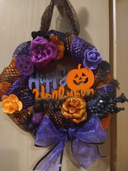 Halloween Wreath-handmade