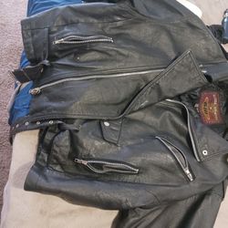 2 Leather Jackets Dad/ Son