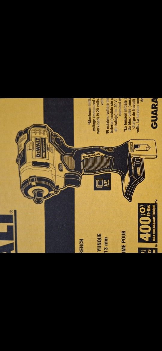 Brand New Dewalt 20v Brushless Impact Wrench Compact 1/2" Tool Only Sealed Box $130