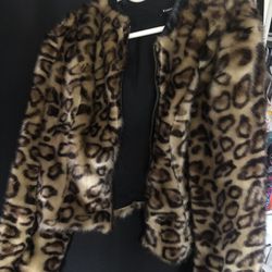 BEBE cheetah Print Jacket 