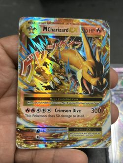 Pokémon TCG M Charizard EX 13/108 2016 XY: Evolutions DMG holo rare played