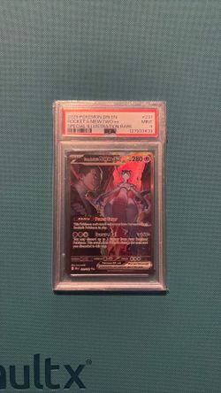 2025 ROCKETS MEWTWO SIR PSA9