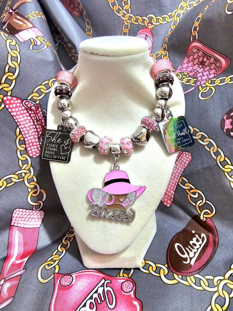 TOTE WITH WALLET AND CHARM BRACELET COMBO