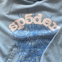 Sp5der Web Hoodie ‘Sky Blue’ Size L
