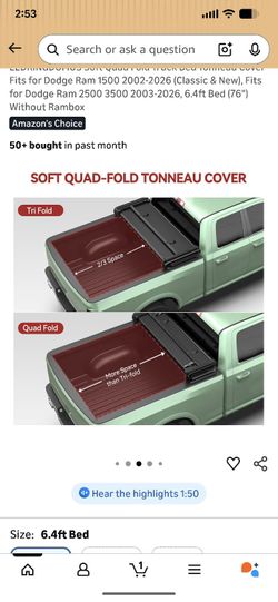 Quad-Fold RAM 6.4FT (See Description)