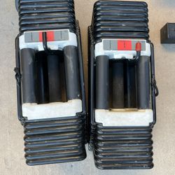 90lb Powerblock Adjustable Dumbbell Set Weights 