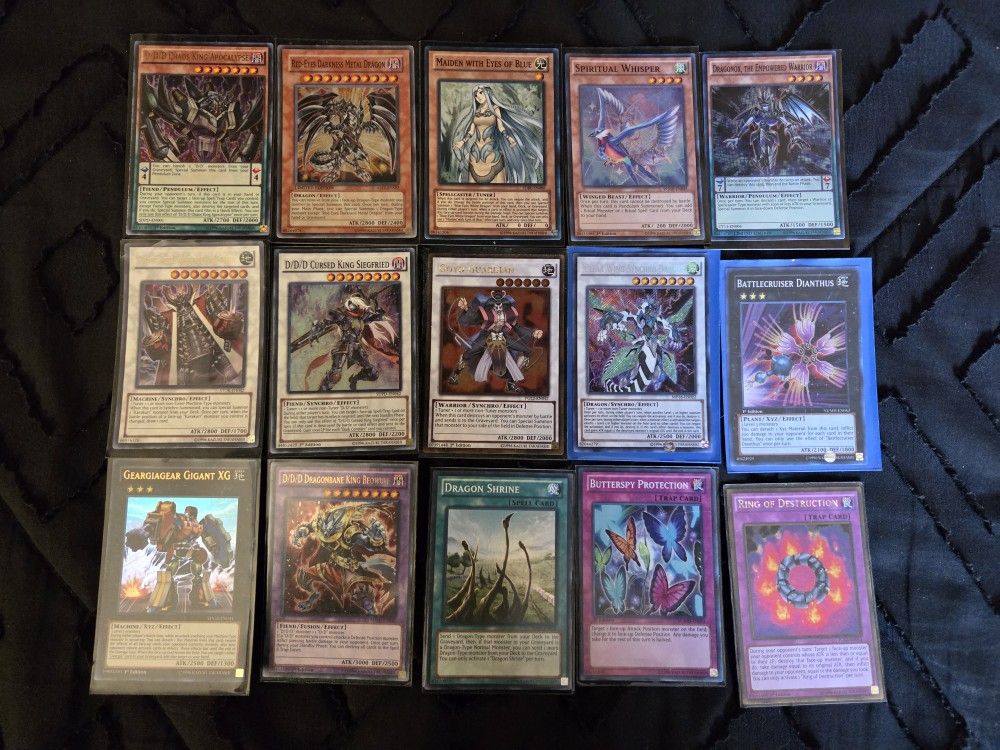 Yugioh Trading Card Lot Of 15. TCG. HOLO! HITS! Mixed Lot.