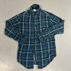 XL Sojara “imagine Peace” John Lennon Button Up Long Sleeve Flannel Shirt