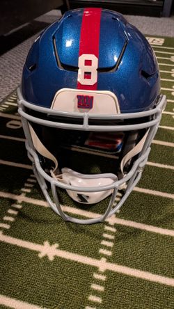 New York Giants 2019 Speedflex Daniel Jones game issued helmet with coa