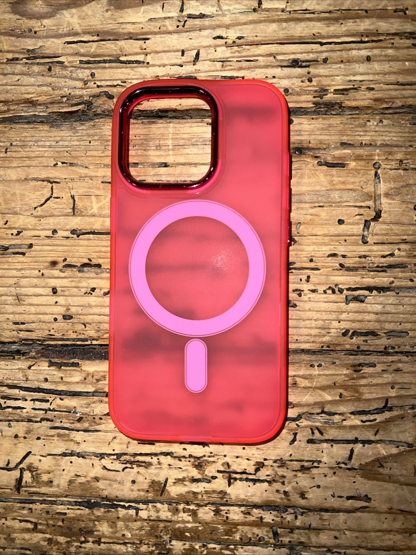 Phone Case 16 Pro Max NEW Pink Red
