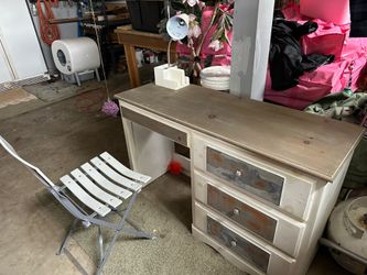 Desk and Lamp