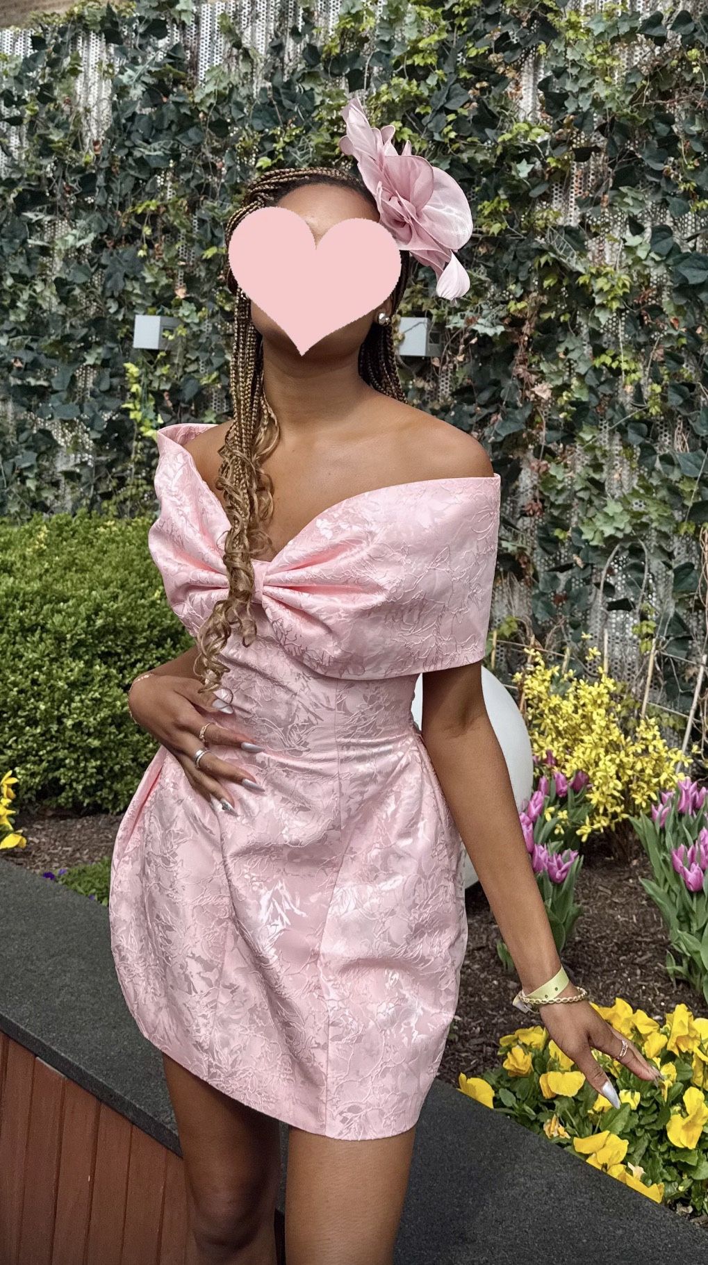 70s velvet dress 1970s Party & Cape Set Office Christmas Dinner Christmas Color:WHITE PINK RITUAL L (12–14) active-dress-onesie