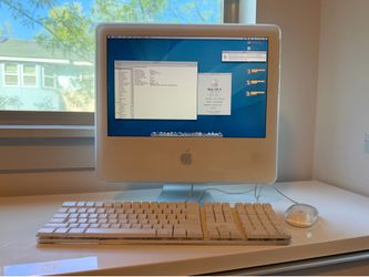 iMac G5 Snow White w keyboard & mouse