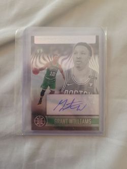Grant Williams Panini Trophy Collection Auto Card