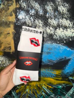 Chrome Heart Socks white