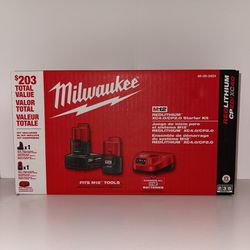 Milwaukee M12 Li-ion 2.0 Ah & 4.0 Ah Starter Kit (48-59-2424)