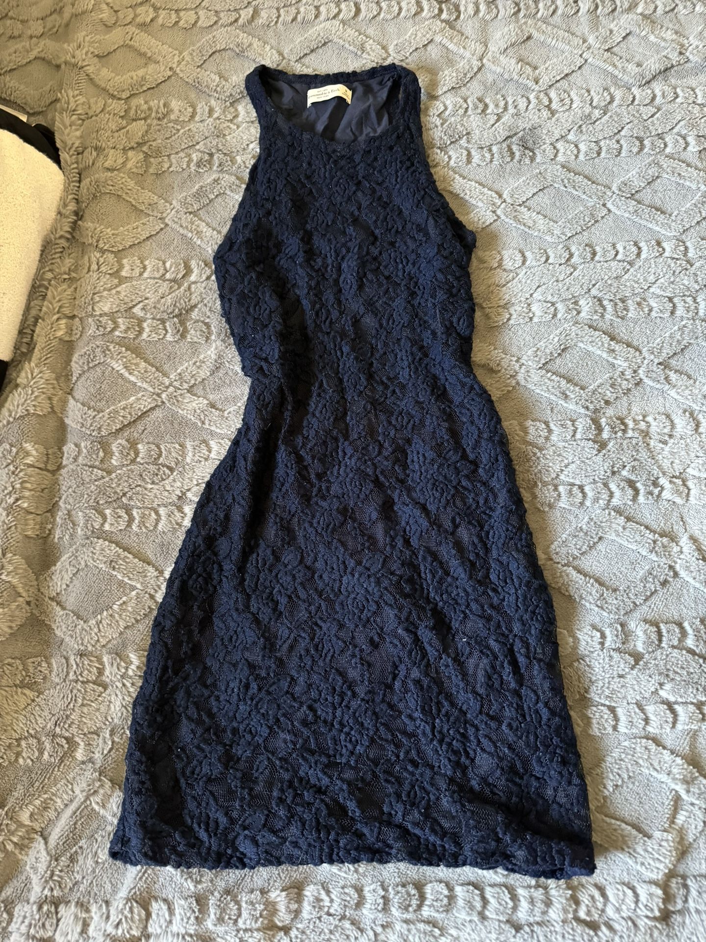 Abercrombie And Fitch Blue Bodycon Dress Y2K 